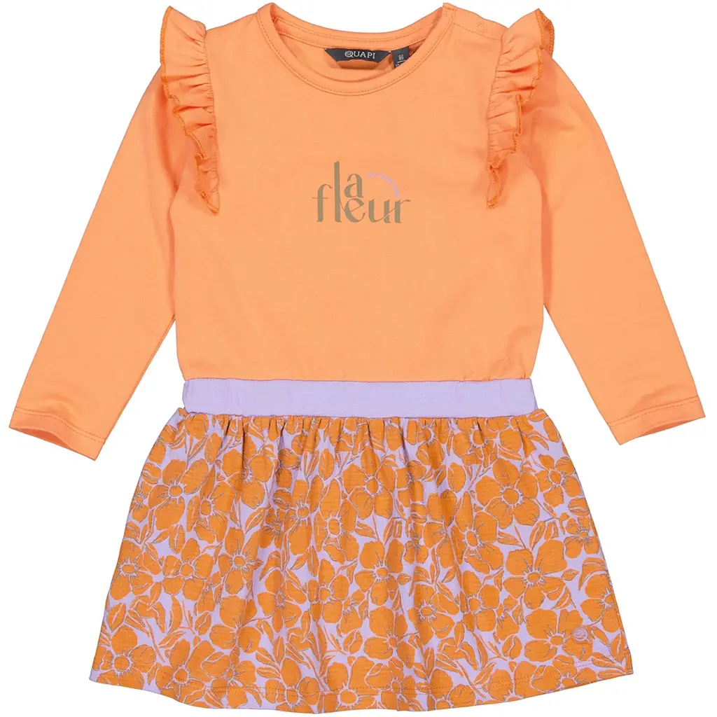 Jurkje Mabel (aop orange flower)