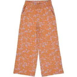 Broek Doris (aop orange flower)