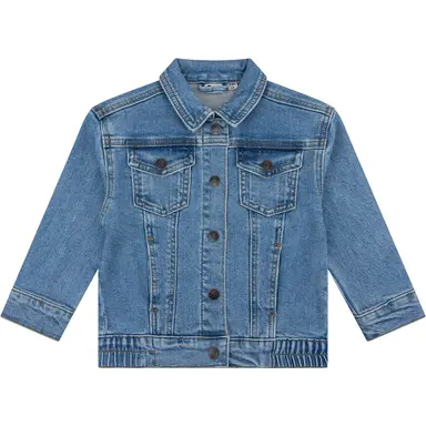 Spijkerjasje oversized (used medium denim)