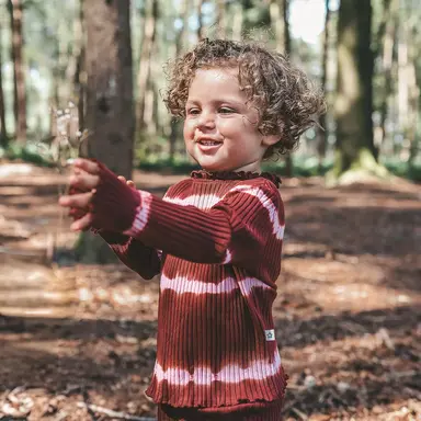 Longsleeve tie dye | Young rebel (maroon)