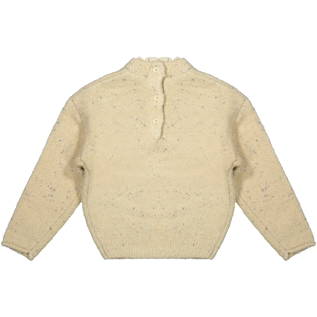 Gebreide trui Isa (creme nappy)