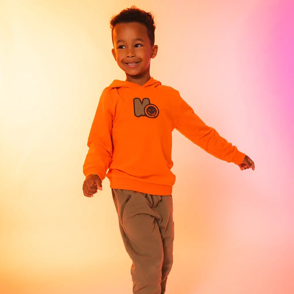 Trui hoodie Zias (orange)