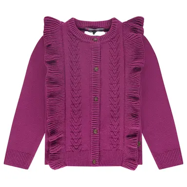 Gebreid vest (magenta purple)