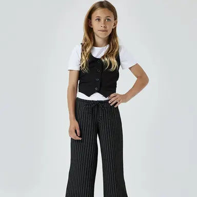 Broek WIDE Otilde (black/pinstripe)