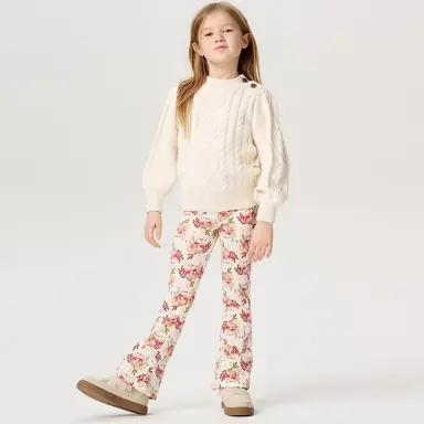 Broek flared Jermyn (buttercream)