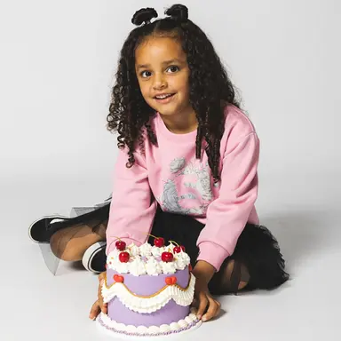 Verjaardagstrui "5" in kadoverpakking (old pink)