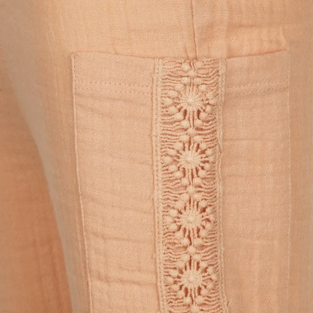 Broek wide leg (peach)