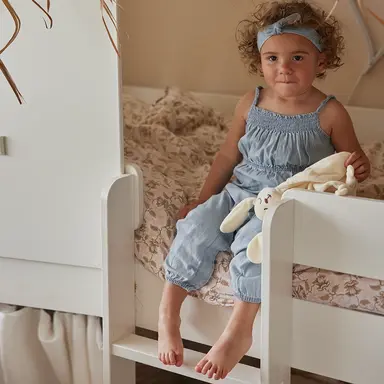 Jumpsuit met haarbandje (blue jeans)