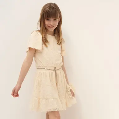 Jurk Mireal (pearled ivory)