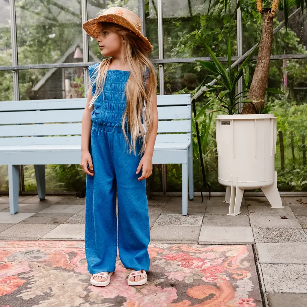 OP=OP! Jumpsuit Ruffle (dusty royal blue)