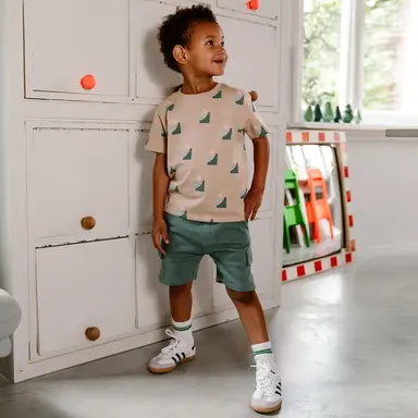 Korte broek cargo (ocean green)