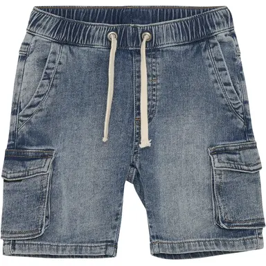 Korte spijkerbroek sweat (blue nights)