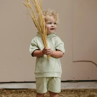 T-shirt hoodie Sergio (cedar green)