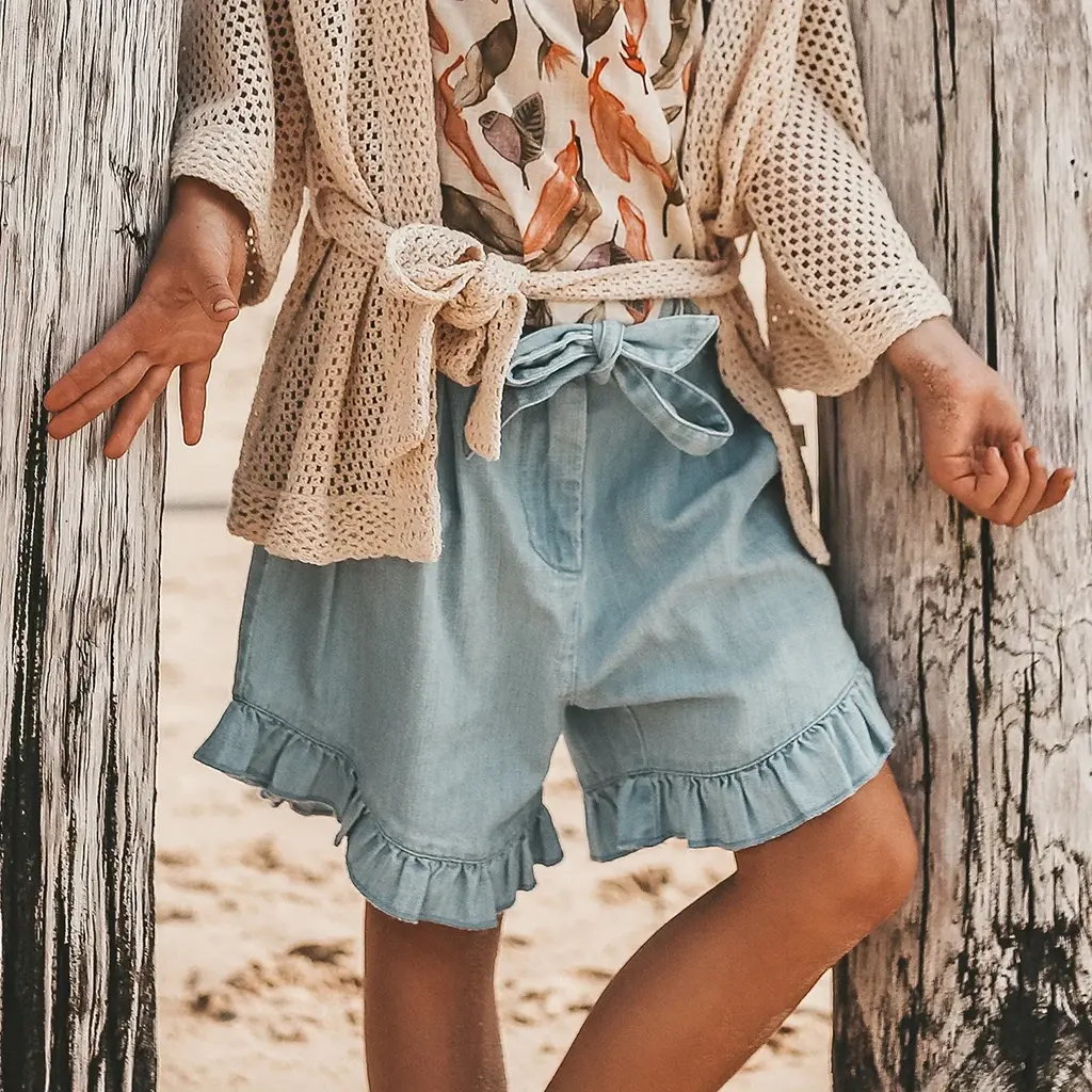 OP=OP! Korte spijkerbroek Regina (salty blue)