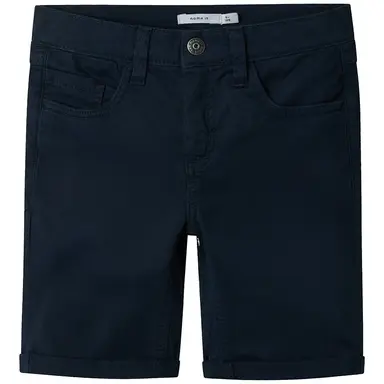 Nette korte broek twill SLIM FIT Silas (dark sapphire)