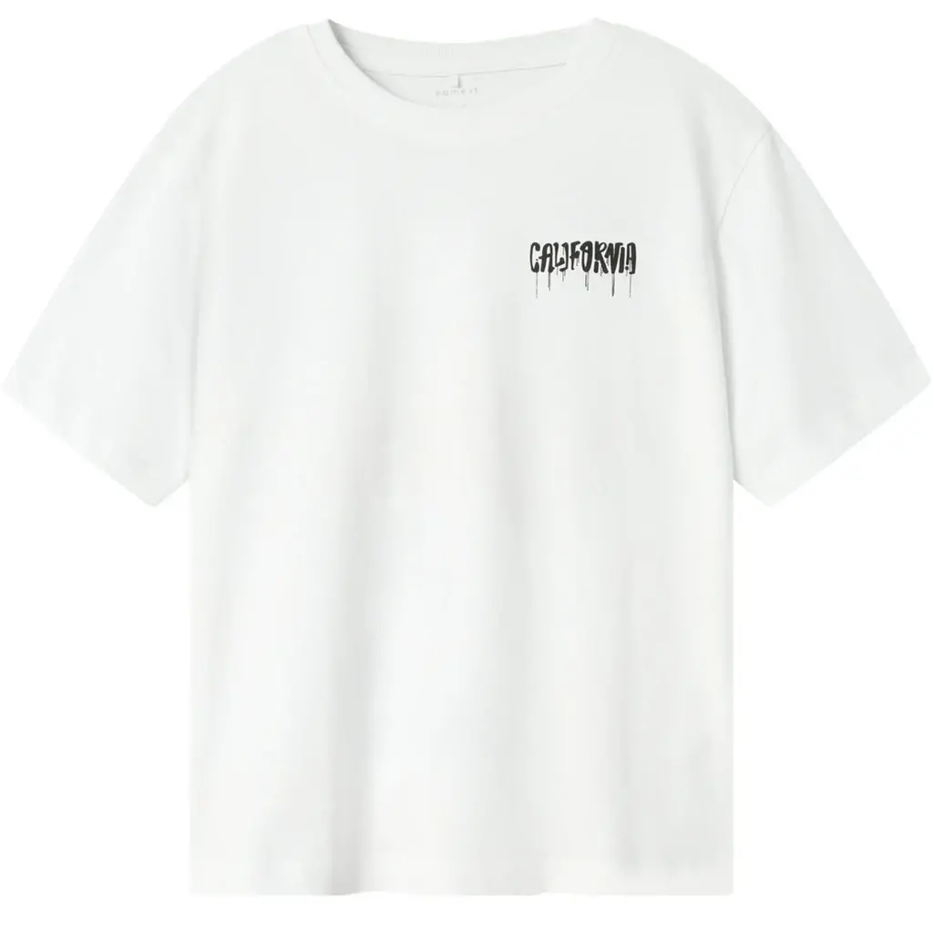 T-shirt Zulla back print (bright white gulf coast)