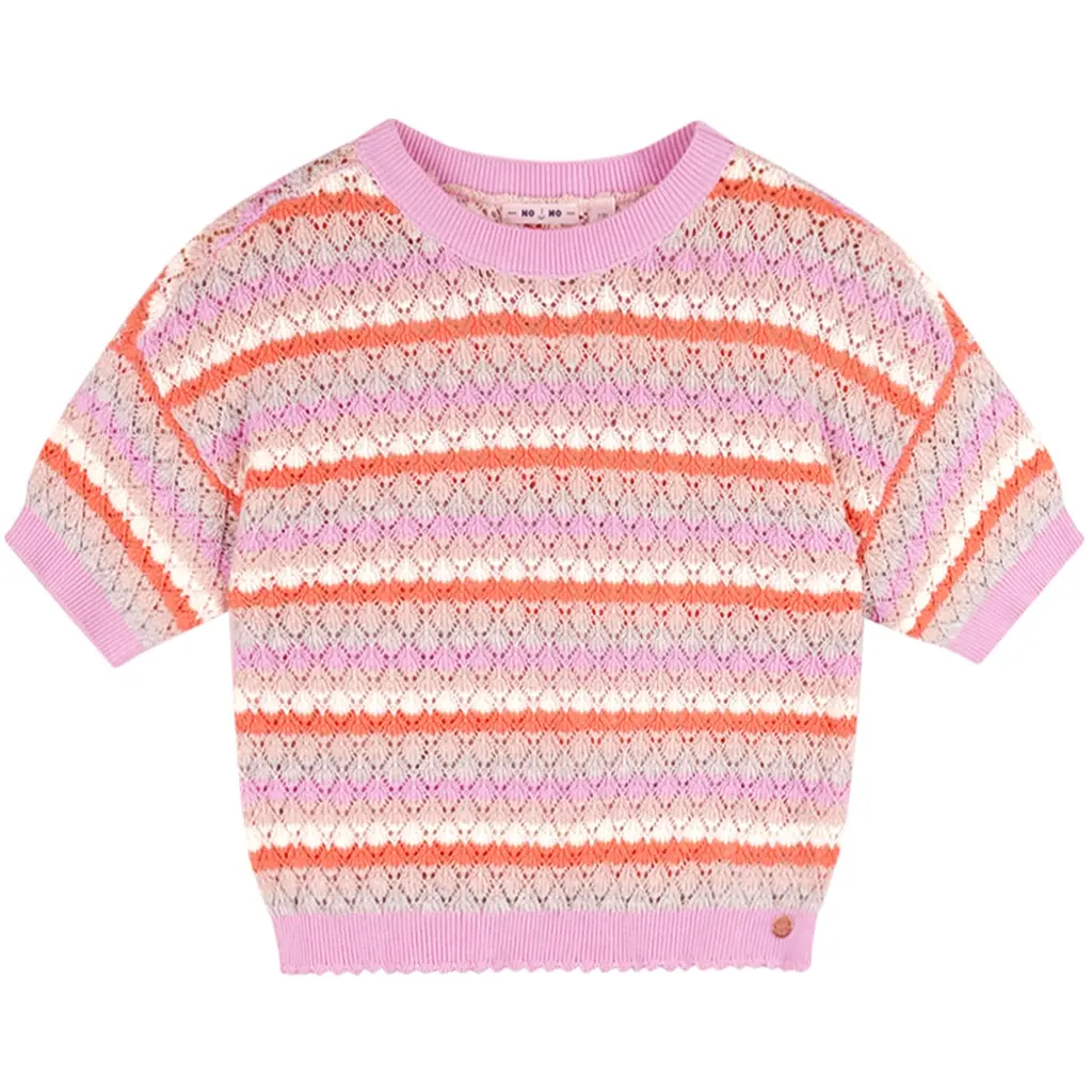 Fijn gebreide top Keya (bubblegum)