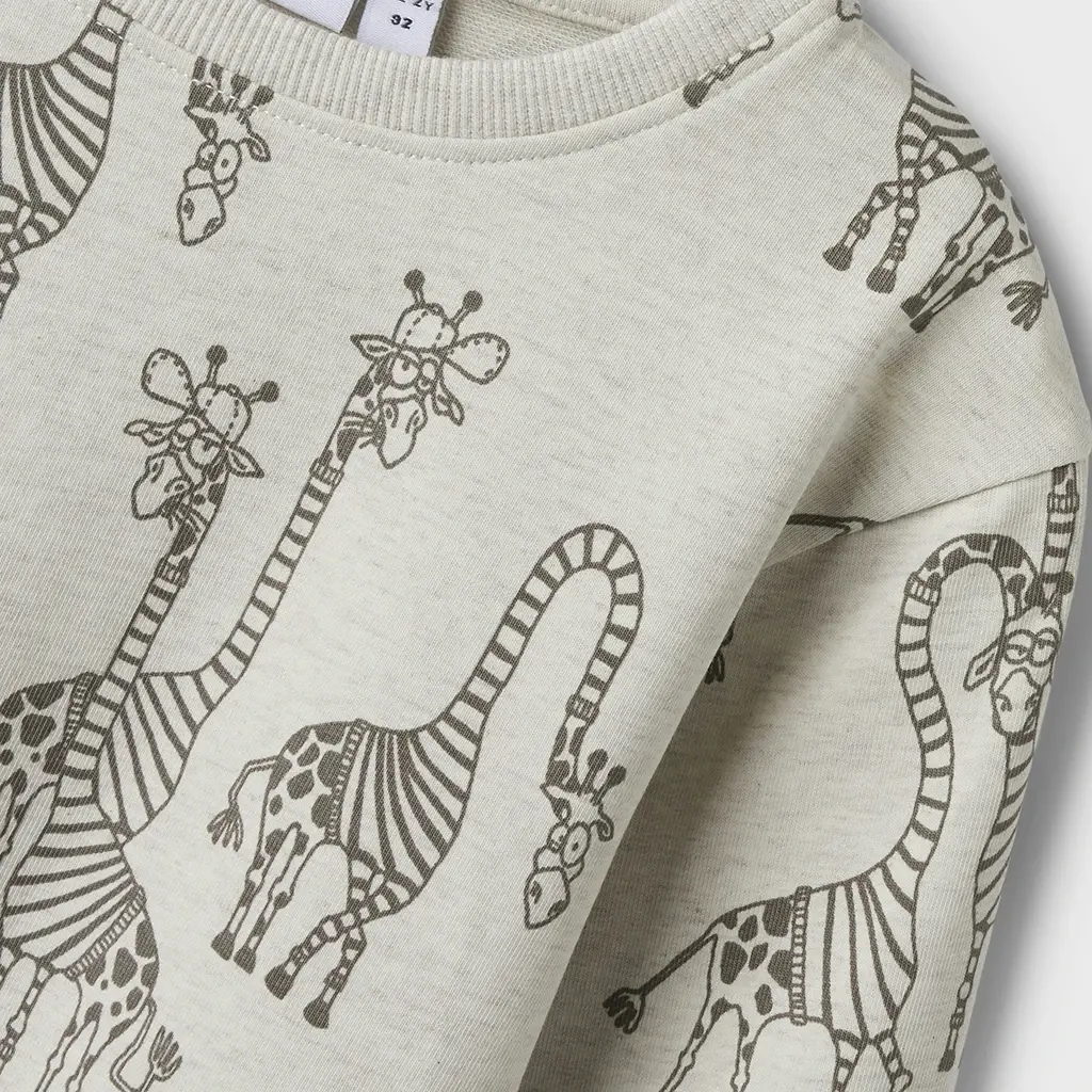 Trui sweat Fredie (peyote melange)
