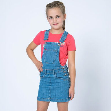 Spijkerjurk salopette (medium vintage blue)