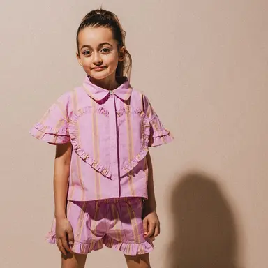 Korte broek Falla (pink mulberry multi)