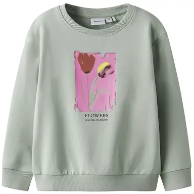 Trui sweat Fatima (aqua gray)