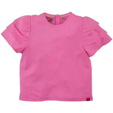 T-shirt CRINCLE Florenza (chaotic pink)