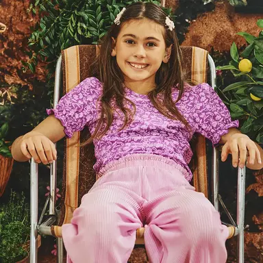 T-shirt Italina (ola viola)