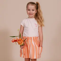 Rokje Fimme (orange graphic)