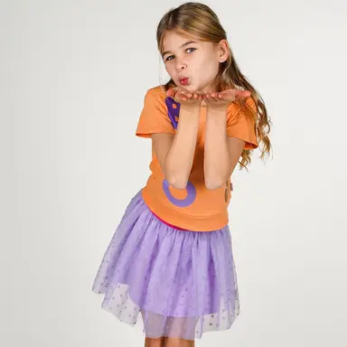 Rokje mesh River (light purple)