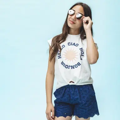 Korte broek (oxford blue)