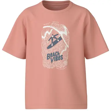 T-shirt Vagno (peach pearl beach palms)