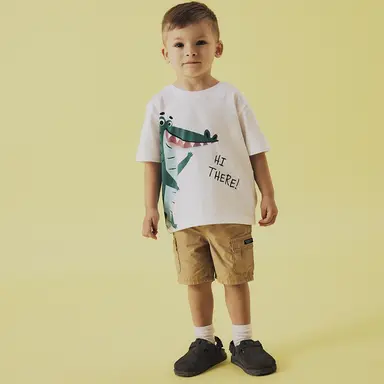 Korte broek twill cargo Ryan (incense)