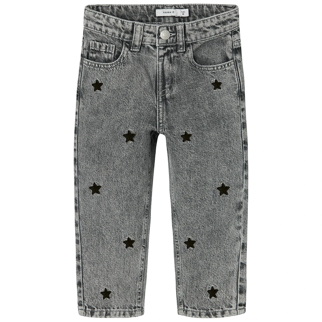Name It-collectie Jeans MOM FIT stars Bella (medium grey denim)