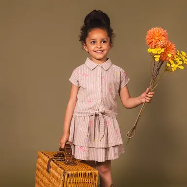 T-shirt Feyo (aop purple stripe)