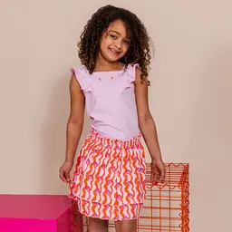 Rokje Fiene (aop pink sketch)