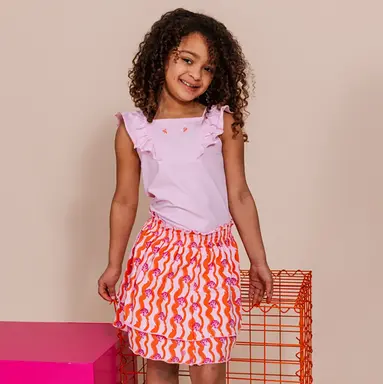 Rokje Fiene (aop pink sketch)