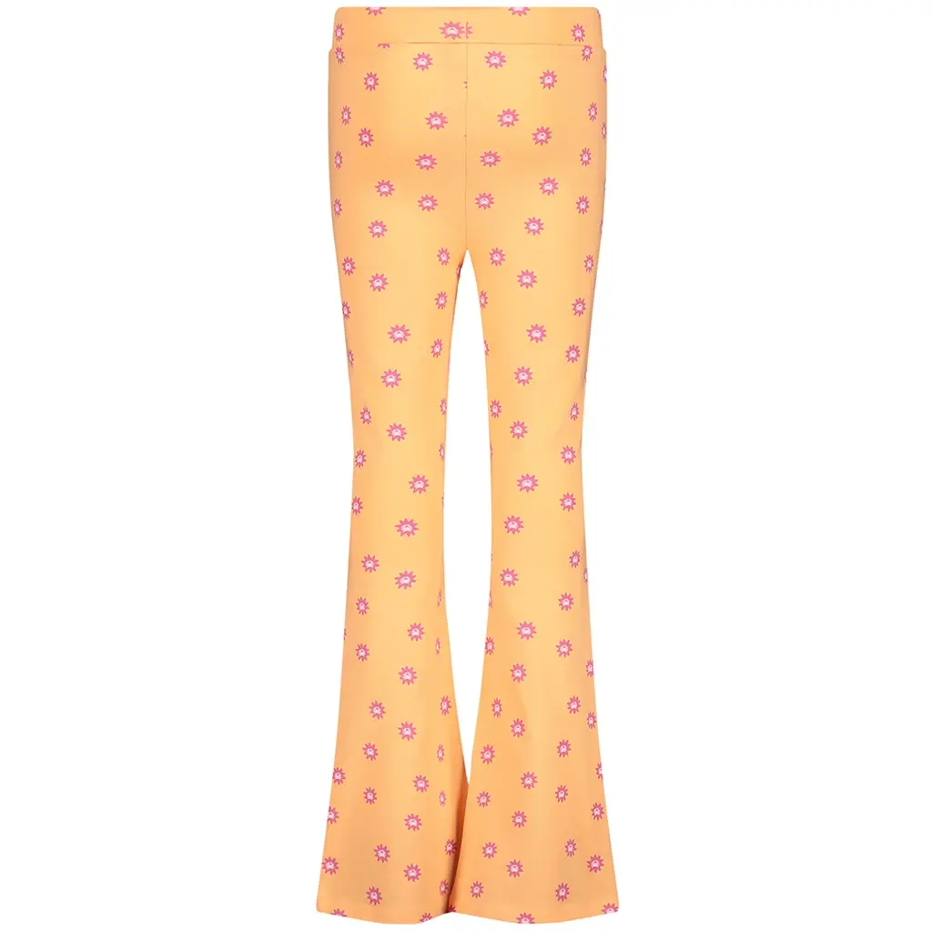 Broek flared Fleury (aop orange sketch)