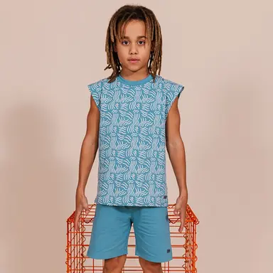 Korte broek Fiebe (aqua blue)