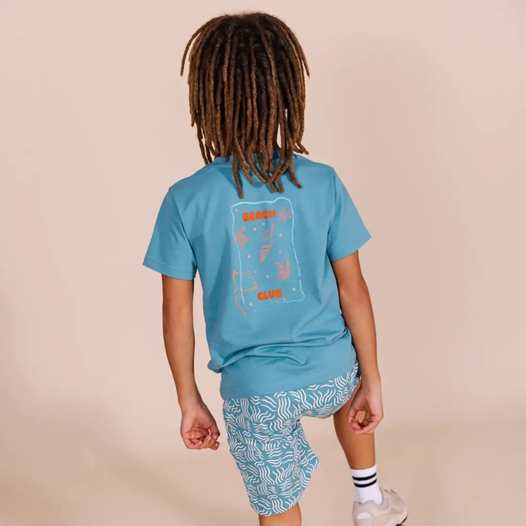 Korte broek Ferron (aop blue sketch)