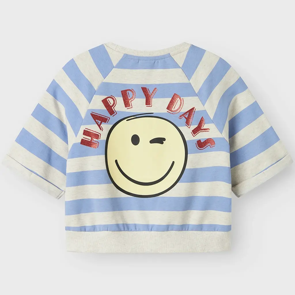 T-shirt sweat CROPPED Happy (serinity)