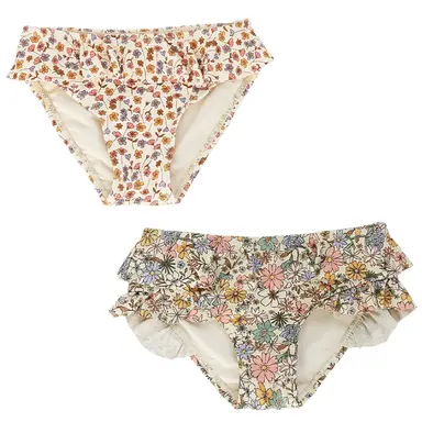 Twee zwembroekjes Flower Bud & Sparkly Fleurs (shortbread)