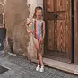 Salted Stories Badpak Multi Stripe (multicolor)