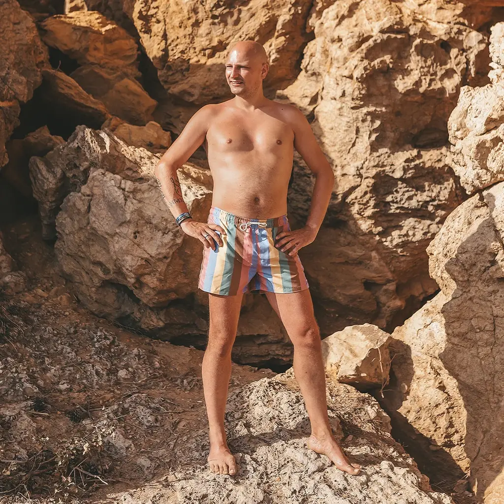 VADER Zwembroek Multi Stripe (multicolor)