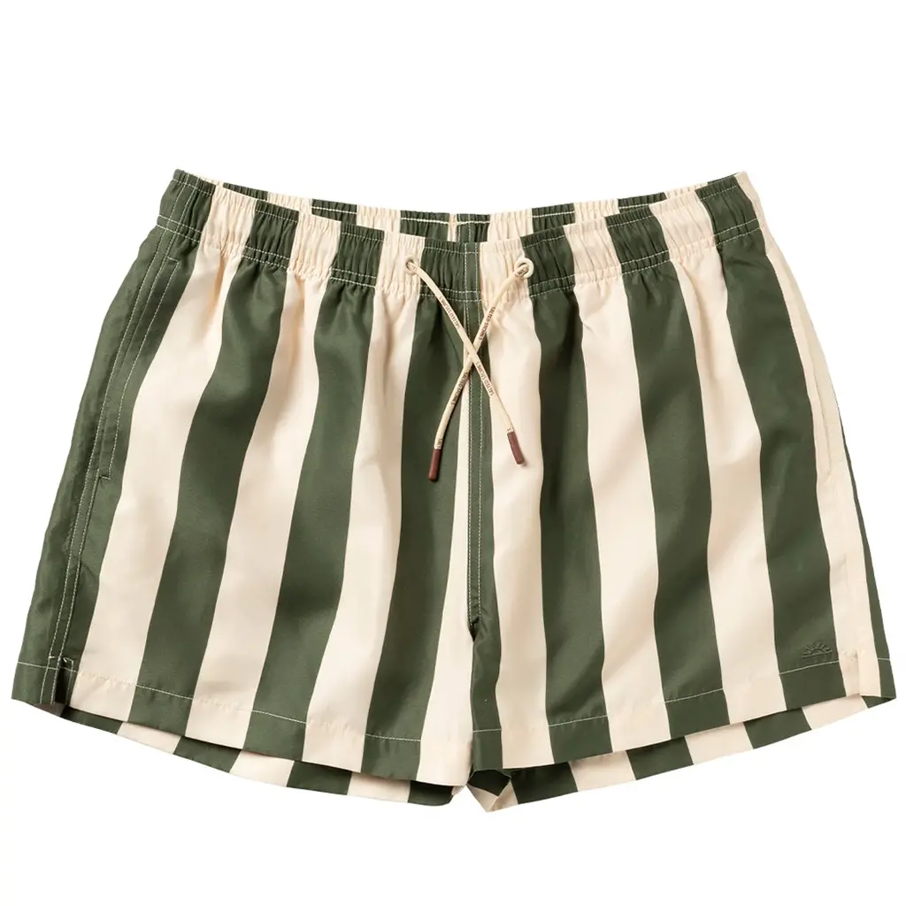 Zwembroek Wide Stripe VADER (bronze green)