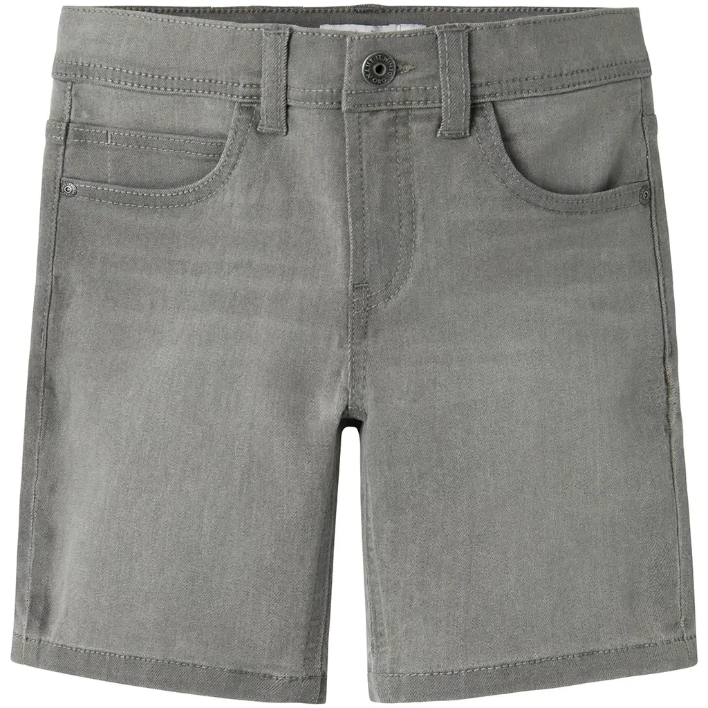 OP=OP! Korte spijkerbroek SLIM FIT Silas (light grey denim)