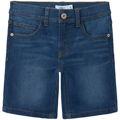 OP=OP! Korte spijkerbroek SLIM FIT Silas (dark blue denim)