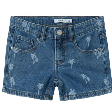Korte spijkerbroek PALM TREE Rose (medium blue denim)
