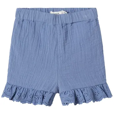 Korte broek wafel Hakki (bleached denim)