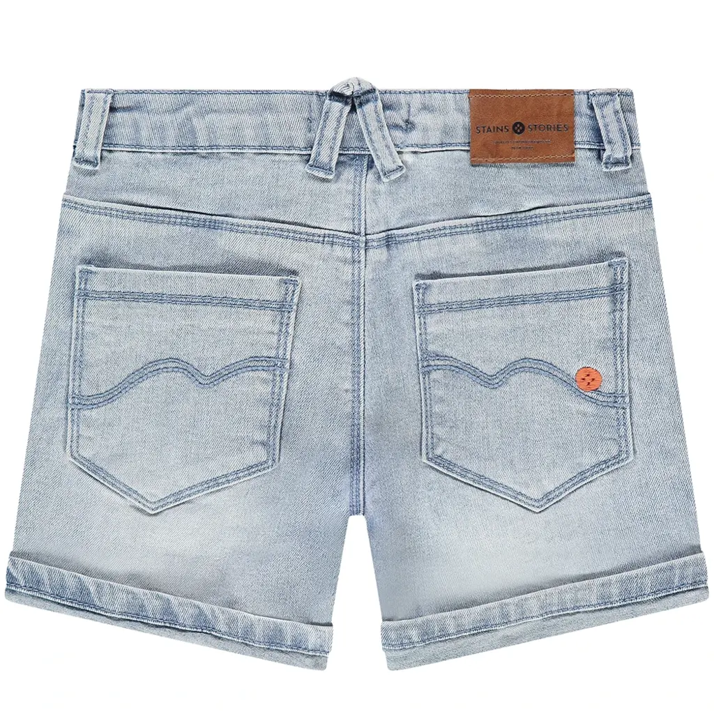 Korte spijkerbroek (light blue denim)