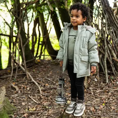 Winterjas parka (faded green)